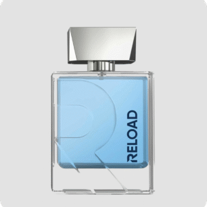Reload eau de parfum 100ml from signature by cybele on a grey background