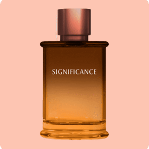 Significance eau de parfum 100ml from signature by cybele on a pink background