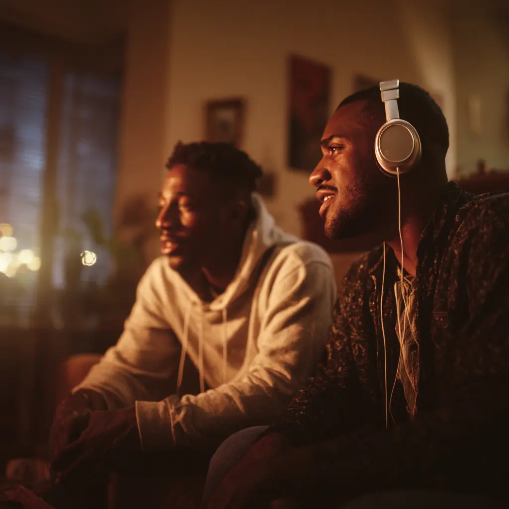 chilling with friends in nigeria and smelling good