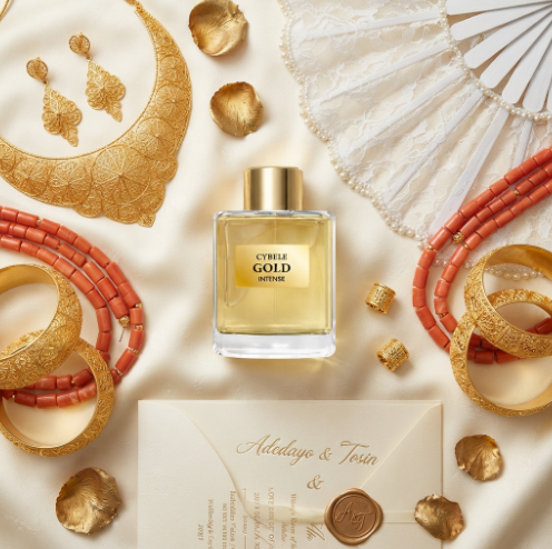 cybele gold perfume with asoebi