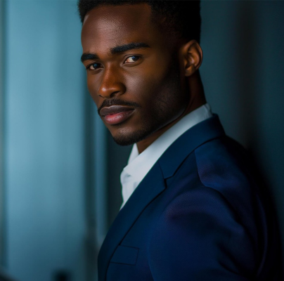 nigerian man in coat